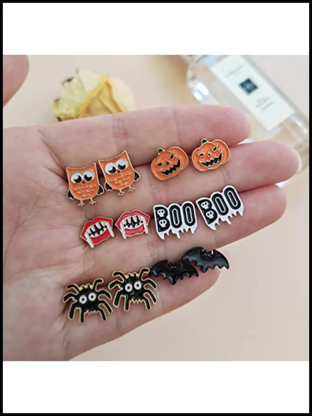 20 Pairs Hypoallergenic Halloween Earrings for Girls Cute Stud Earrings Sets